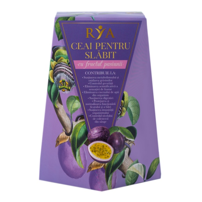 RYA Fructul Pasiunii - ceai pentru slabit cu fructul pasiunii
